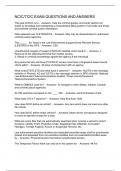 NCIC&sol;TCIC EXAM QUESTIONS AND ANSWERS