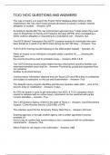 TCIC&sol; NCIC QUESTIONS AND ANSWERS