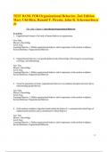 Test Bank For Organizational Behavior&comma; 2nd Edition by Mary Uhl-Bien&comma; Ronald F&period; Piccolo&comma; John R&period; Schermerhorn Jr
