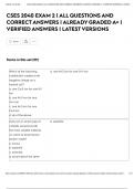 CSES 2040 EXAM 2 &vert; ALL QUESTIONS AND CORRECT ANSWERS &vert; ALREADY GRADED A&plus; &vert; VERIFIED ANSWERS &vert; LATEST VERSIONS