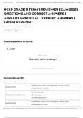 UCSP GRADE 11 TERM 1 REVIEWER EXAM 2025&vert; QUESTIONS AND CORRECT ANSWERS &vert; ALREADY GRADED A&plus; &vert; VERIFIED ANSWERS &vert; LATEST VERSION