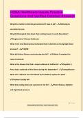 HOSA Healthcare Issues Practice  Questions and Verified Detailed Answers