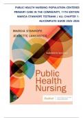 Test Bank for Public Health Nursing&colon; Population-Centered Health Care in the Community&comma; 11th Edition by Marcia Stanhope and Jeanette Lancaster All Chapter 1-46