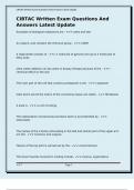 CIBTAC Written Exam Questions And Answers Latest Update