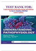 TEST BANK FOR&colon; Understanding Pathophysiology 6th Edition by Sue E&period; Huether MS PhD  Latest Update&period;