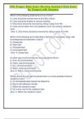 CNA Oregon State Exam &lpar;Nursing Assistant State Exam for Oregon&rpar; with Answers 2025&period;