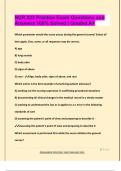NUR 223 Practice Exam Questions and  Answers 100&percnt; Solved &vert; Graded A&plus;