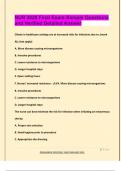 NUR 3028 Final Exam-Sample Questions and Verified Detailed Answer