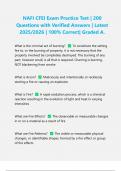 NAFI CFEI Exam Practice Test &vert; 200 Questions with Verified Answers &vert; Latest 2025&sol;2026 &vert; 100&percnt; Correct&vert; Graded A&period;