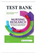 TEST BANK FOR NURSING RESEARCH METHODS AND CRITICAL APPRAISAL FOR EVIDENCE-BASED PRACTICE 9TH EDITION BY GERI LOBIONDO-WOOD&comma; AND JUDITH HABER ISBN&colon; 9780323431316 ISBN&colon; 9780323447652