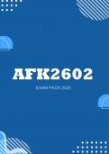 AFK2602 Exam Pack 2025