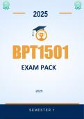 BPT1501 Exam Pack 2025