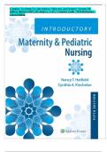 Complete Test Bank For Introductory Maternity and Pediatric Nursing 5th Edition Hatfield &lpar;2025&rpar; All chapters &lpar;1-42&rpar; &vert; Complete Guide &vert; With Rationales &vert; Latest Edition