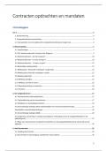 Samenvatting -  Contracten&comma; opdrachten &mandaten - makelaardij j2 Syntra 