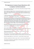 PA Appraisers License Exam Questions with Complete Verified Solutions