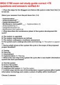 WGU C790 exam set study guide correct &plus;70 questions and answers verified A&plus;