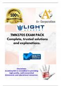 TMN3705 EXAM PACK  Complete&comma; trusted solutions and explanations&period; 