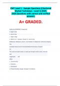 CMT Level 1 - Sample Questions &lpar;Chartered Market Technician - Level 1&rpar; 2025-2026&period;Questions with correct and verified answers&period; A&plus; GRADED&period;