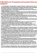 C790 24&sol;25 over 70 questions and answers Done and verified A&plus;