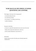 NURS 204 EXAM 2025 SPRING-SUMMER QUESTIONS AND ANSWERS