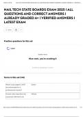 NAIL TECH STATE BOARDS EXAM 2025 &vert; ALL QUESTIONS AND CORRECT ANSWERS &vert; ALREADY GRADED A&plus; &vert; VERIFIED ANSWERS &vert; LATEST EXAM