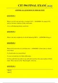  CIT 594 FINAL EXAM QUESTIONS AND ANSWERS 2025 