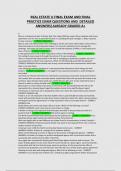 EAL ESTATE U FINAL EXAM AND FINAL PRACTICE EXAM QUESTIONS AND DETAILED ANSWERS