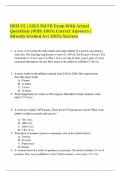 HESI V2 &vert; 2025 MATH Exam With Actual Questions &vert;With 100&percnt; Correct Answers &vert; Already Graded A&plus;&vert; 100&percnt; Success