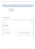 D281 Linux Foundation &vert;81 actual questions and answers 2025 Western Governors University