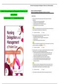 Test Bank for Nursing Delegation and Management of Patient Care&comma; 3rd Edition by Motacki