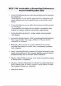 WGU C100 Introduction to Humanities Performance Assessment &lpar;PA&rpar;Latest 2025