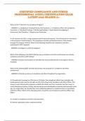 CERTIFIED COMPLIANCE AND ETHICS PROFESSIONAL &lpar;CCEP&rpar; CERTIFICATION EXAM LATEST 2025 GRADED A&plus;