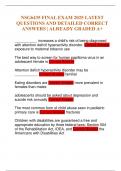 NSG6435 FINAL EXAM 2025 LATEST QUESTIONS AND DETAILED CORRECT ANSWERS &vert; ALREADY GRADED A&plus;