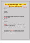 2025 Event Management Actual Exam Questions and Answers