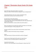 Chapter 7 Revolution Study Guide &lpar;7th Grade TCI&rpar; Exam 2025&sol;2026 Questions With Completed & Verified Solutions&period;