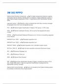 3M 302 RPPO QUESTIONS WITH 100&percnt; VERIFIED SOLUTIONS&excl;&excl;