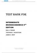 TEST BANK FOR INTERMIDIATE MICROECONOMICS 9TH EDITION Hal R&period; Varian Theodore C&period; Bergstrom James E&period; West
