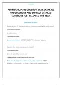 AORN PERIOP 101 QUESTION BANK EXAM ALL 400 QUESTIONS AND CORRECT DETAILED SOLUTIONS JUST RELEASED THIS YEAR 