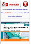 Test Bank For Clayton&rsquo;s Basic Pharmacology for Nurses 19th Edition Michelle Willihnganz All Chapters &lpar;1-48&rpar; &vert;A&plus; ULTIMATE GUIDE 2026&sol;2027 latest updated