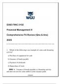 FINC 3102 &lpar;D365 FINANCIAL MANAGAMENT II&rpar; COMPREHENSIVE FA REVIEW 2025&period;