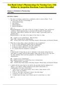 Lehne's Pharmacology for Nursing Care&comma; 11th Edition Test Bank All Chapters &lpar;1-112&rpar; &vert; A&plus; ULTIMATE GUIDE