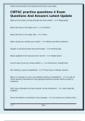 CIBTAC practice questions 4 Exam Questions And Answers Latest Update