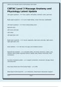 CIBTAC Level 3 Massage Anatomy and Physiology Latest Update