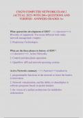 CS6250 COMPUTER NETWORK EXAM 2  &lpar;ACTUAL 2025&rpar; WITH 200&plus; QUESTIONS AND VERIFIED ANSWERS GRADED A&plus;