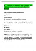 KYBOD Jurisprudence Exam Questions with 100&percnt; Correct Answers &vert; Verified &vert; Latest Update