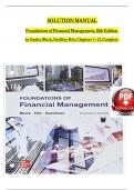 SOLUTION MANUAL For Foundations of Financial Management&comma; 18th Edition by Stanley Block&comma; Geoffrey Hirt&comma; Verified Chapters 1 - 21&comma; Complete Newest Version