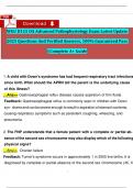 WGU D115 OA Advanced Pathophysiology Exam Latest Update 2025 Questions And Verified Answers&comma; 100&percnt; Guaranteed Pass &vert;&vert;Complete A&plus; Guide