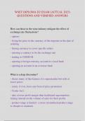 WSET DIPLOMA D2 EXAM &lpar;ACTUAL 2025&rpar;  QUESTIONS AND VERIFIED ANSWERS