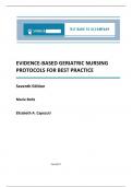 Test Bank for Evidence-Based Geriatric Nursing Protocols for Best Practice&comma; 7th Edition by Marie Boltz &vert; Answers With Rationales