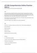 ATI RN Comprehensive Online Practice 2023 A